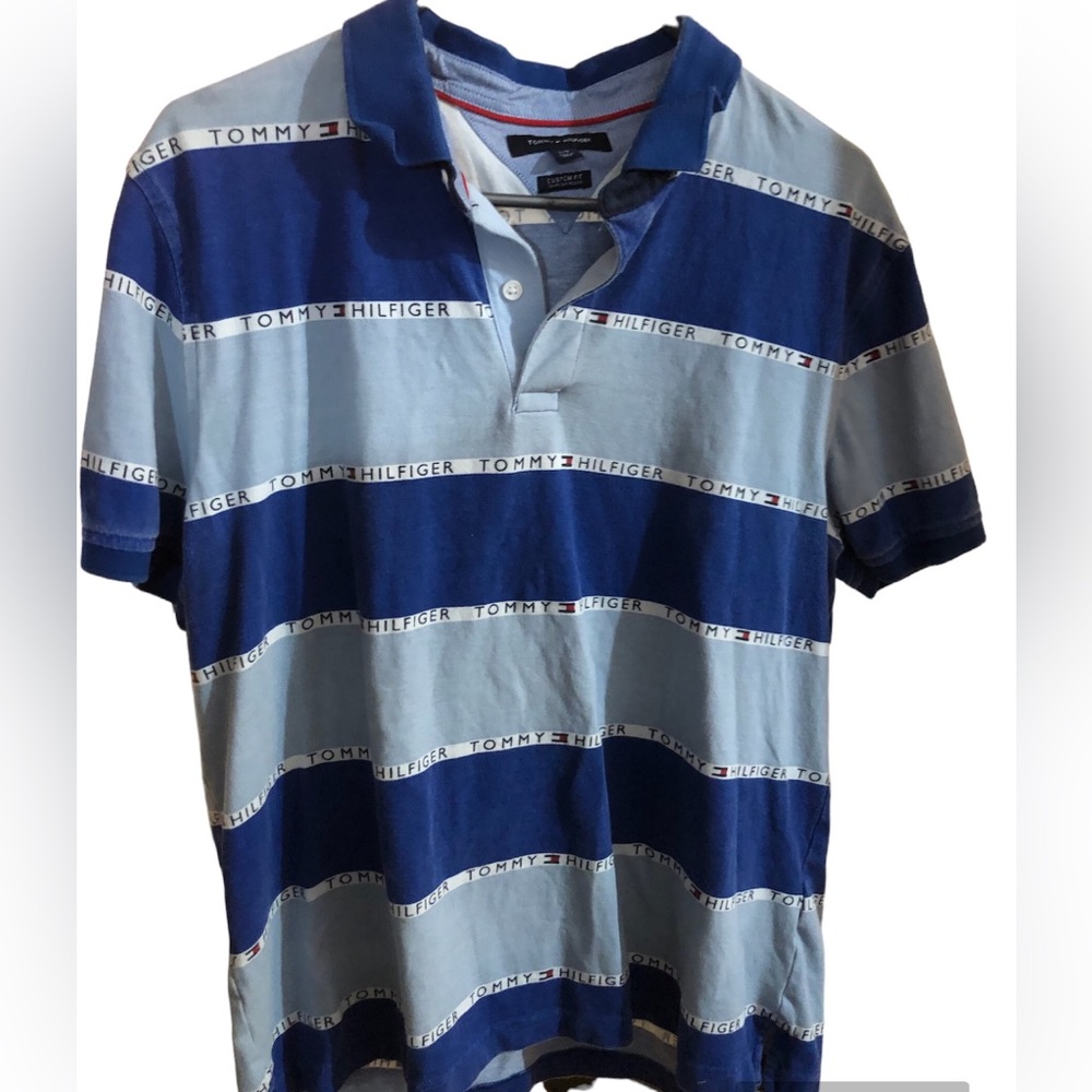 Tommy Hilfiger Polo Men’s Large blue custom fit